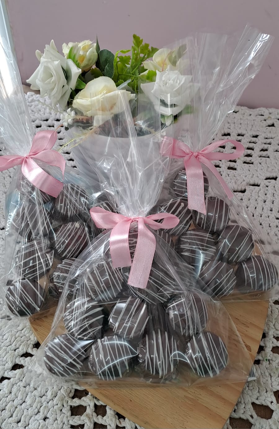 Sacolinha com 5 mini pães de mel artesanais — Doces da Manu